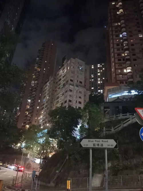 Tram and dense street