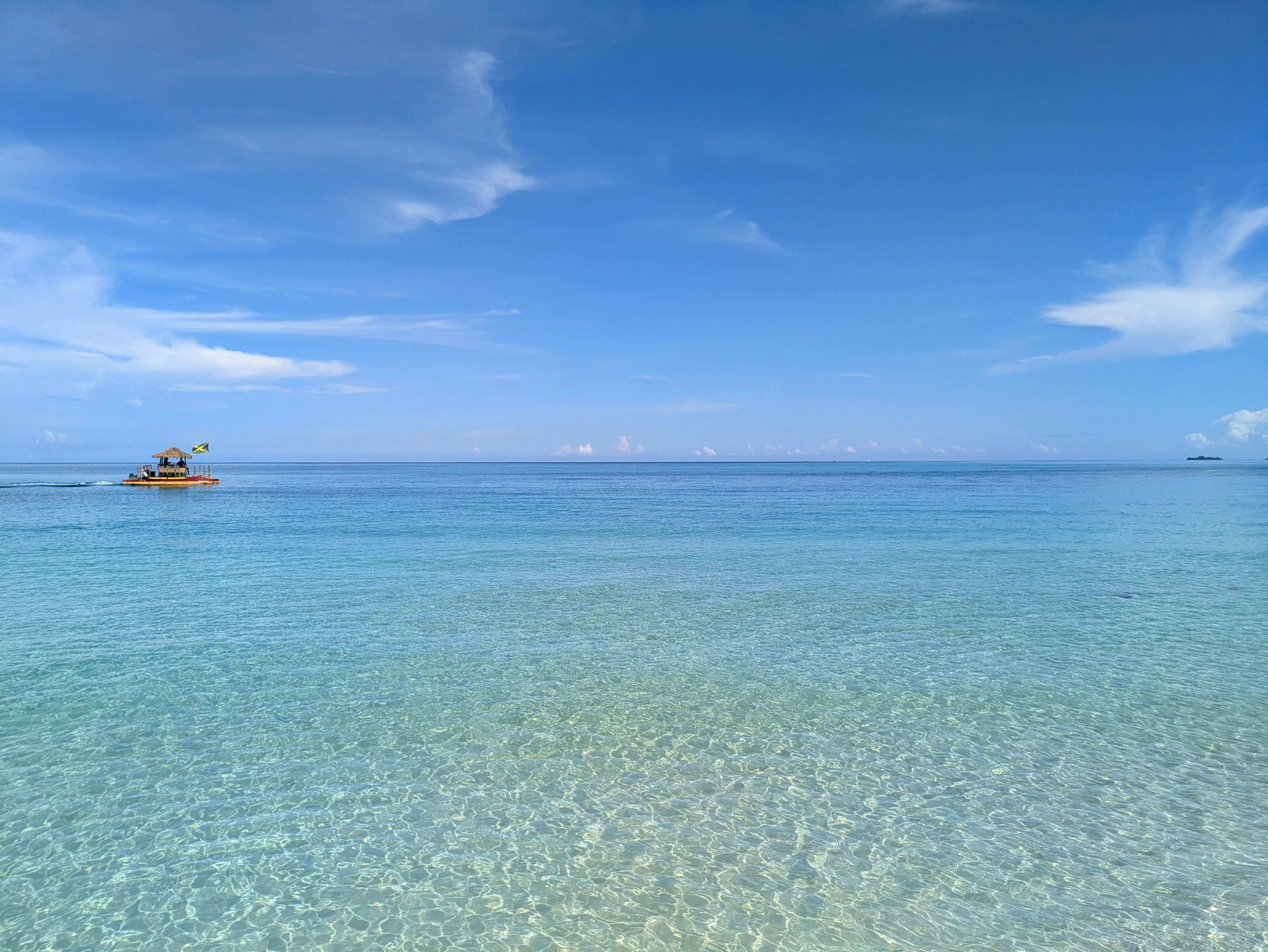 Morning beach in Jamacia