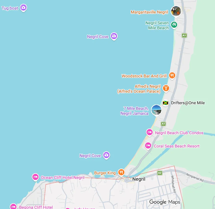 Negril Map