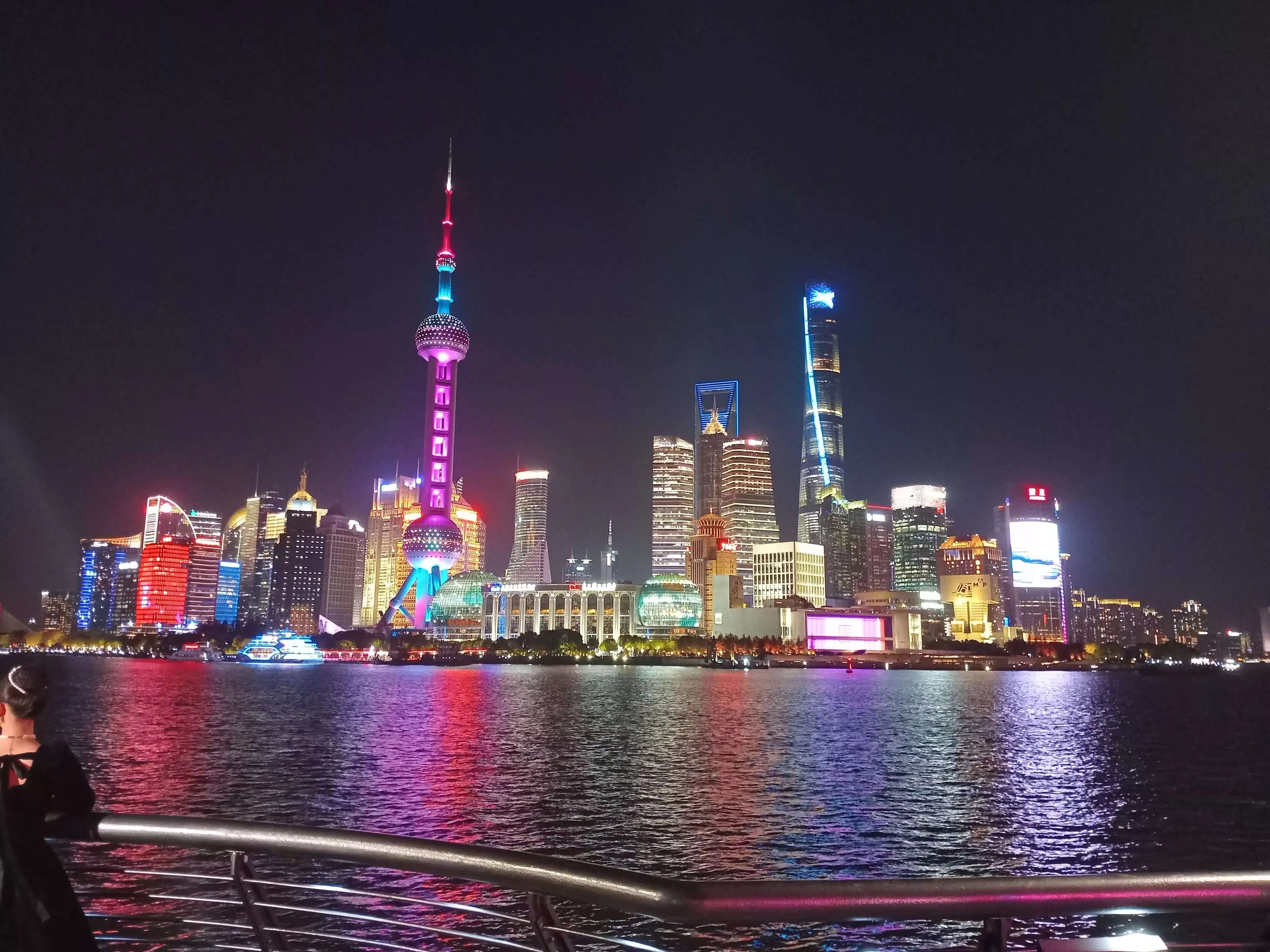 Shanghai Bund skyline at night